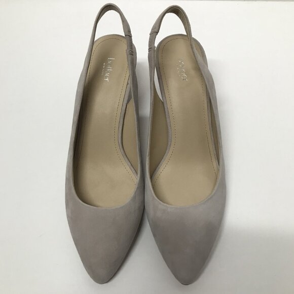 Botkier Shayla Slingback Nude Suede Pumps - Picture 3 of 15